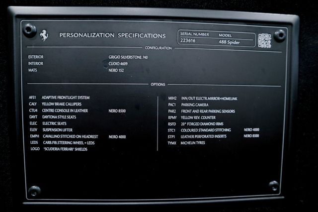 2017 Ferrari 488 SPIDER GRIGIO SILVERSTONE...SORRY SOLD! - 22777955 - 21