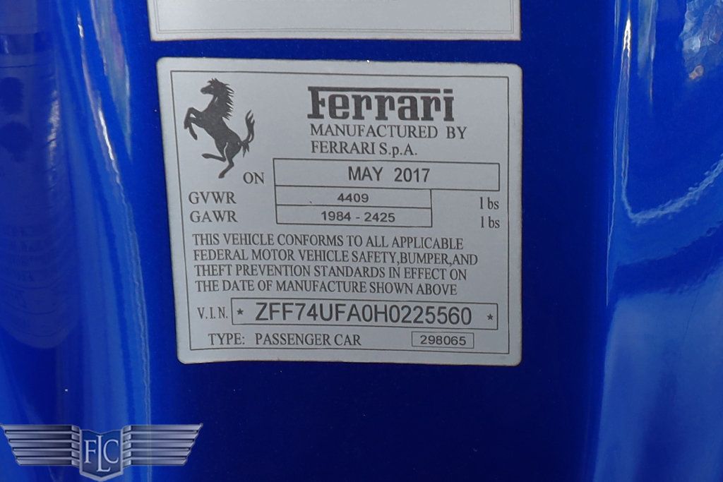 2017 Ferrari F12berlinetta 70th Anniversary Coupe - 23043023 - 45