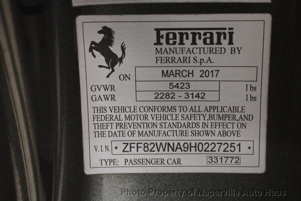 2017 FERRARI GTC4LUSSO - Image 64