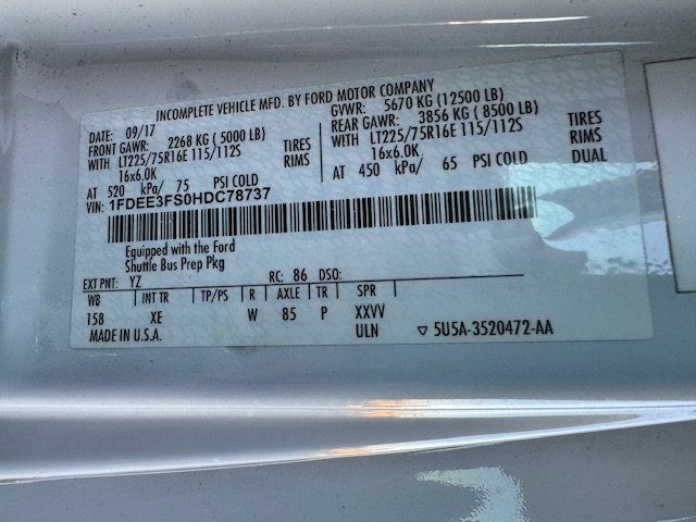 2017 Ford E350 SD 15 PASSENGER MINI BUS MULTIPLE USES OHTERS IN STOCK - 22226715 - 16