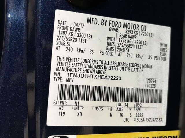 2017 Ford Expedition XLT 4x2 - 23011243 - 42