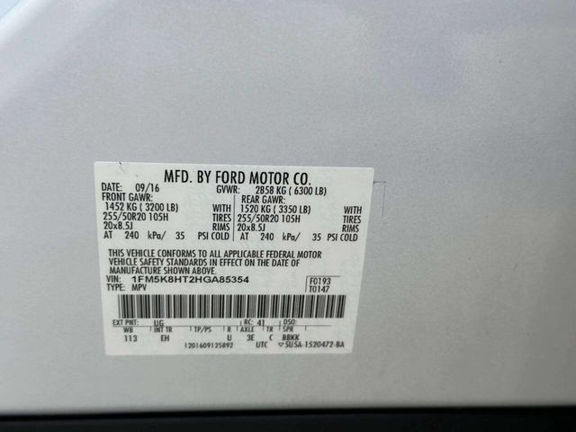 2017 Ford Explorer Platinum 4WD - 23051496 - 28