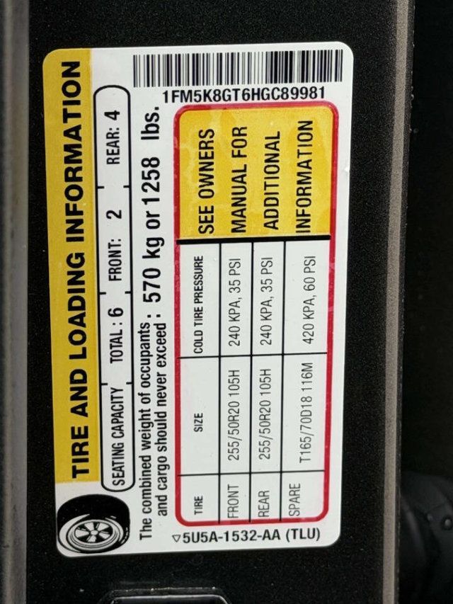 2017 Ford Explorer Sport 4WD - 23002117 - 18