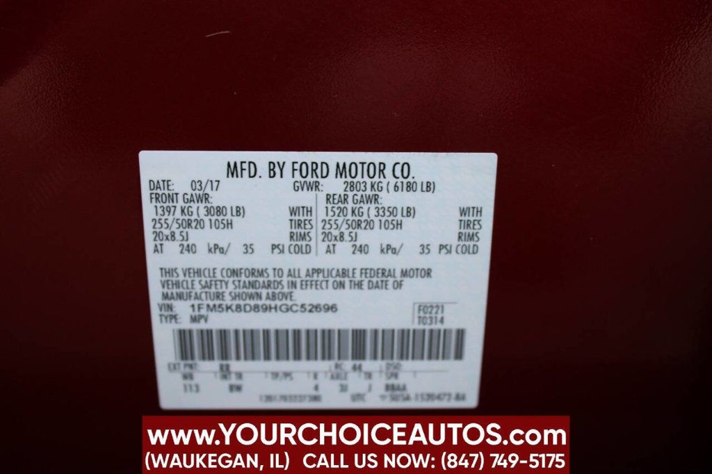 2017 Ford Explorer XLT 4WD - 22907542 - 31