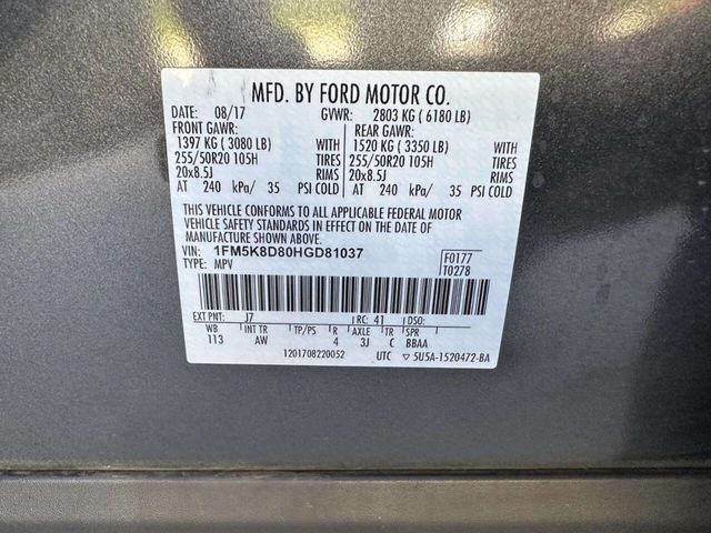 2017 Ford Explorer XLT 4WD - 23043548 - 36