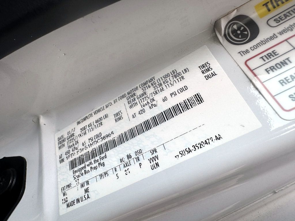 2017 Ford E-350 Non-CDL Wheelchair Shuttle Bus For Sale For Adults Church Seniors & Handicapped Transportation - 22979674 - 46