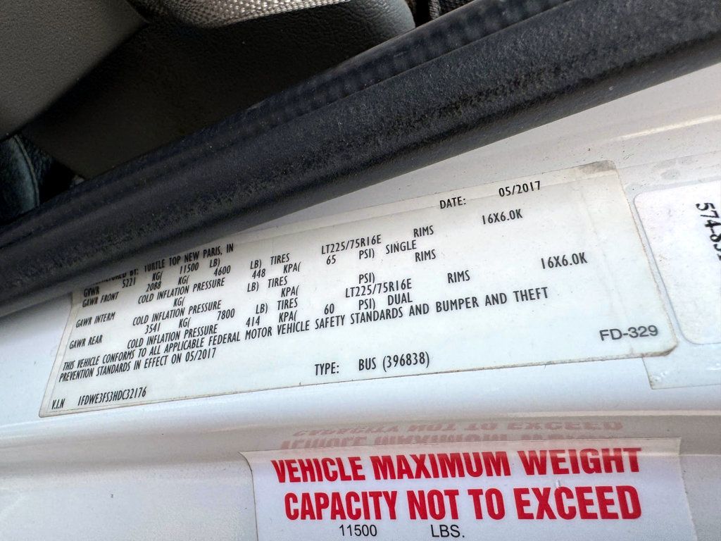 2017 Ford E-350 TurtleTop Non-CDL Wheelchair Shuttle Bus For Seniors Adults & NEMT Wheelchair Transportation - 22918621 - 54