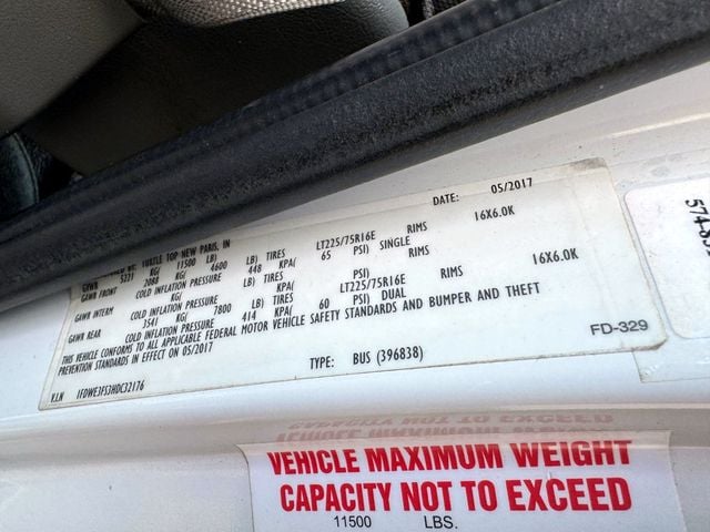 2017 Ford E-350 TurtleTop Non-CDL Wheelchair Shuttle Bus For Seniors Adults & NEMT Wheelchair Transportation - 22918621 - 54