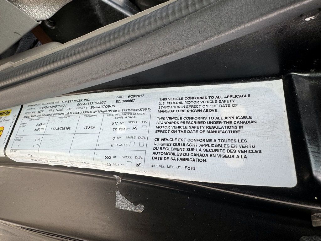 2017 Ford E-450 Cutaway 24 Passenger Shuttle Bus For Tours Charters Activity & Church Transportation - 22915162 - 41