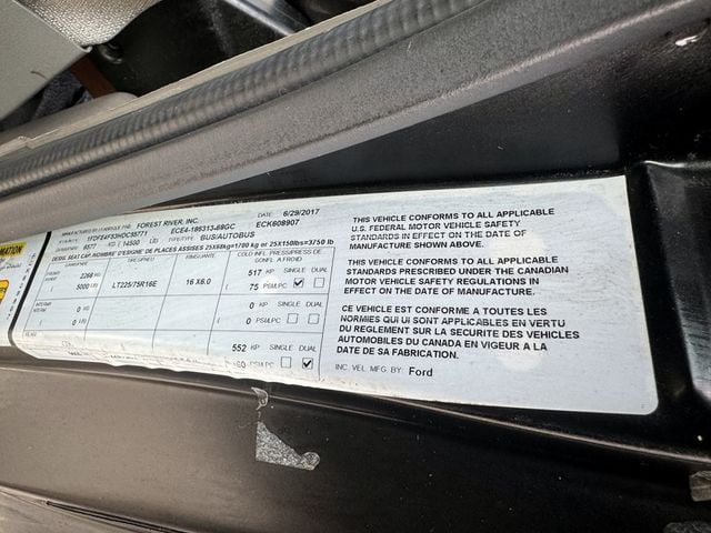 2017 Ford E-450 Cutaway 24 Passenger Shuttle Bus For Tours Charters Activity & Church Transportation - 22915162 - 41