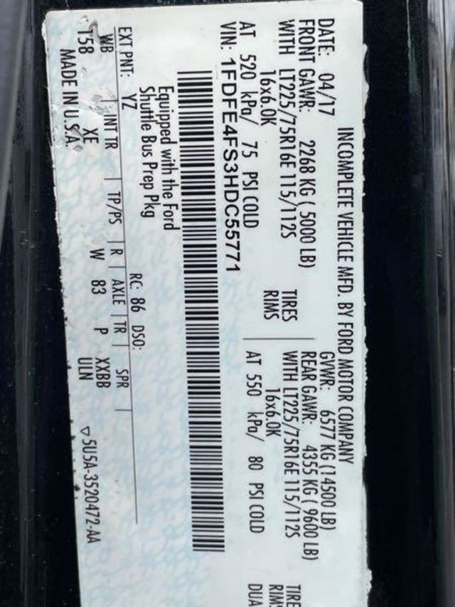 2017 Ford E-450 Cutaway 24 Passenger Starcraft Shuttle Bus For Tours Charters Activity & Church Transportation - 22915162 - 12