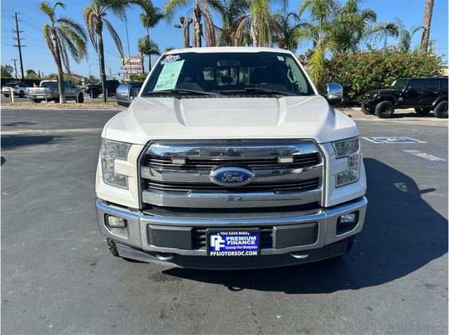 2017 Ford F150 SuperCrew Cab LARIAT 4X4 5.0L FLEX FUEL BACK UP CAM 1 OWNER - 23084807 - 1