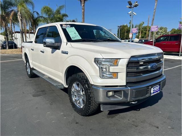 2017 Ford F150 SuperCrew Cab LARIAT 4X4 5.0L FLEX FUEL BACK UP CAM 1 OWNER - 23084807 - 2