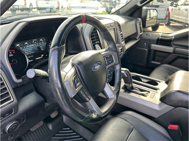 2017 Ford F150 SuperCrew Cab RAPTOR 4X4 NAV BACK UP CAM CLEAN - 22998569 - 14