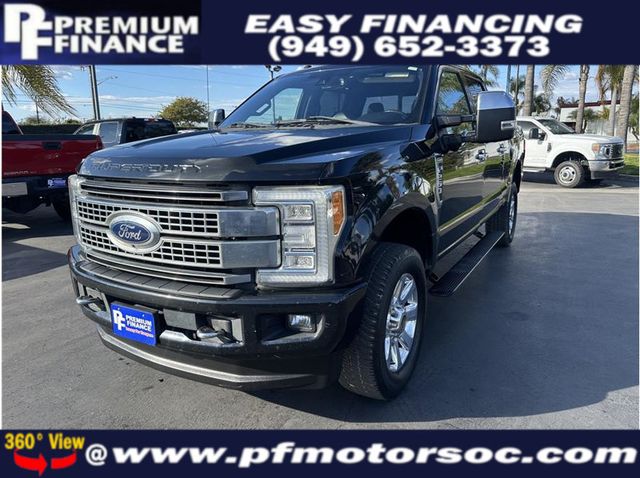 2017 Ford F250 Super Duty Crew Cab PLATINUM 4X4 DIESEL NAV BACK UP CAM CLEAN - 22760608 - 0