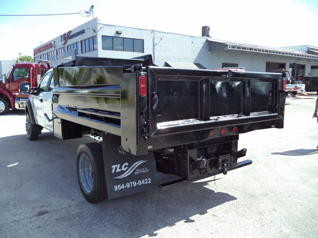 2017 Ford F450 Extended Cab w/ 10ft Dump Truck Steel Mason Dump Body - 23065768 - 12
