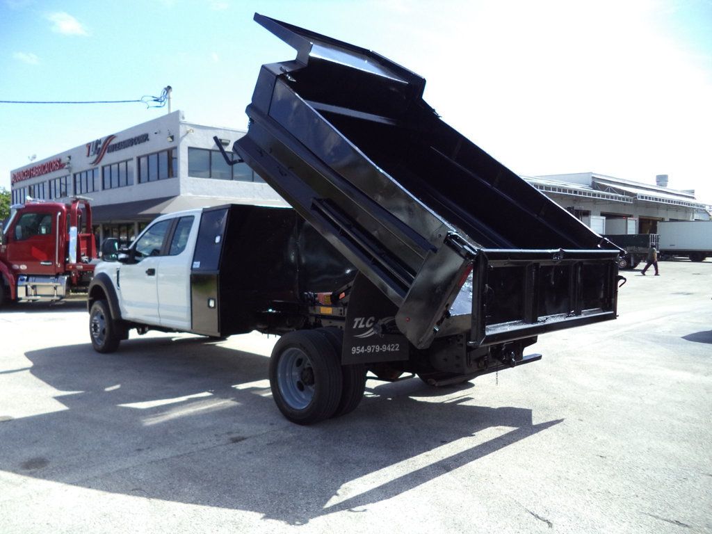 2017 Ford F450 Extended Cab w/ 10ft Dump Truck Steel Mason Dump Body - 23065768 - 15