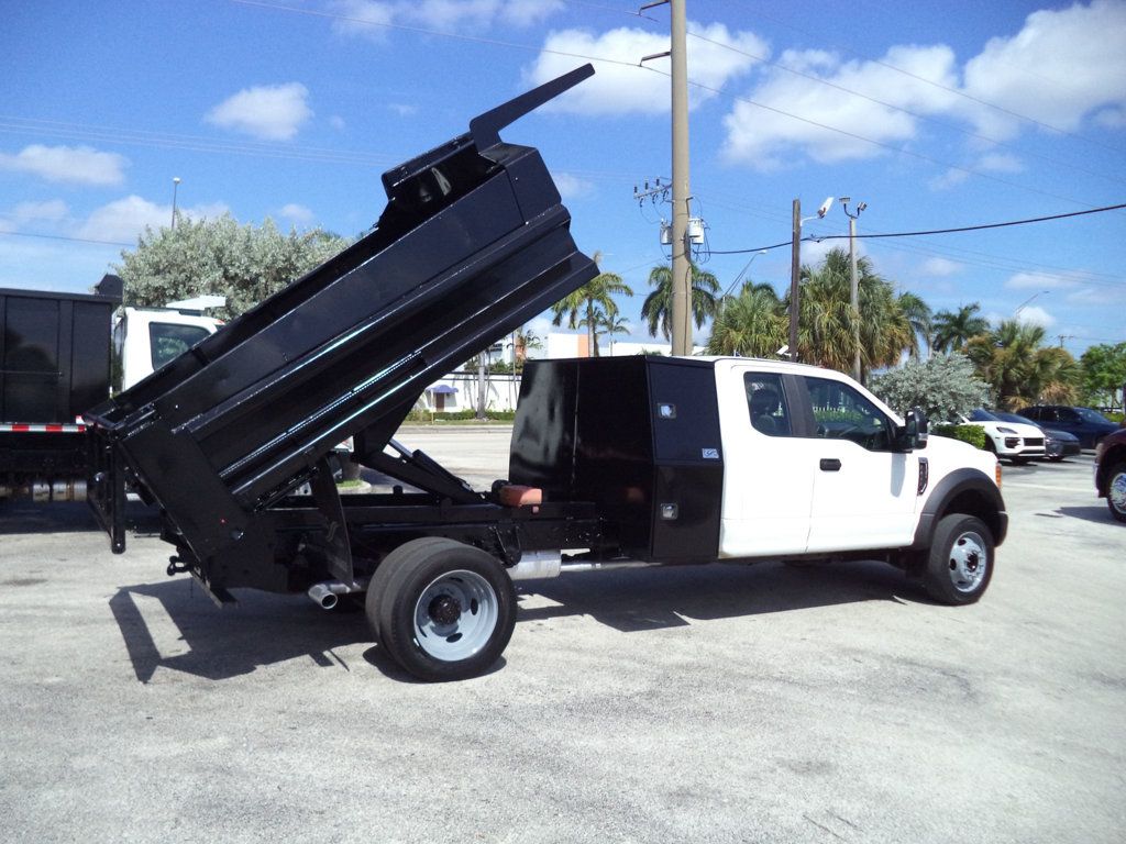 2017 Ford F450 Extended Cab w/ 10ft Dump Truck Steel Mason Dump Body - 23065768 - 18