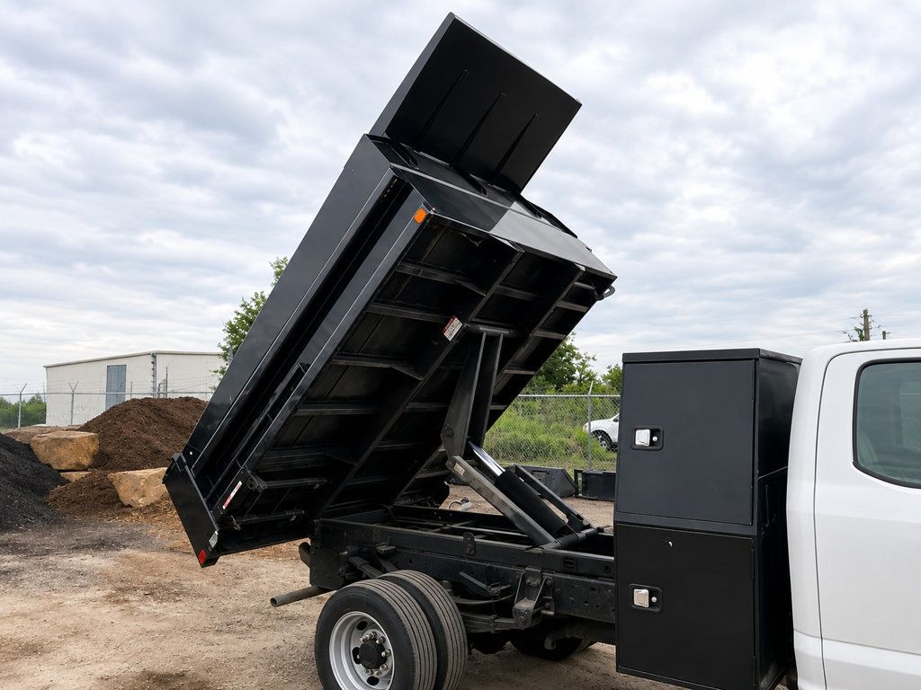 2017 Ford F450 Extended Cab w/ 10ft Dump Truck Steel Mason Dump Body - 23065768 - 4