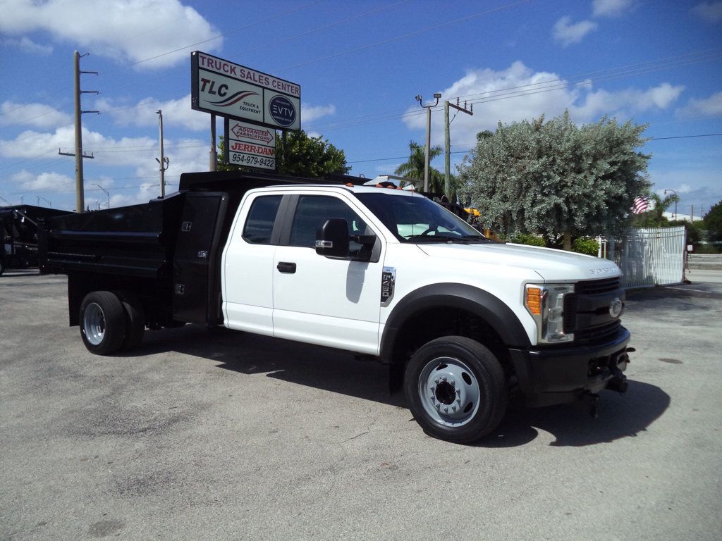2017 Ford F450 Extended Cab w/ 10ft Dump Truck Steel Mason Dump Body - 23065768 - 6