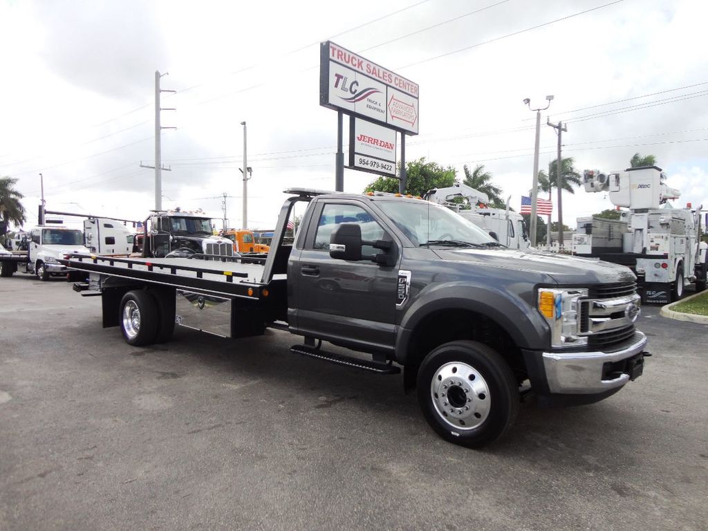 17 Used Ford F550 Xlt 19ft Chevron Rollback Tow Truck Super Low Miles At Tri Leasing Corp Serving Pompano Beach Fl Iid