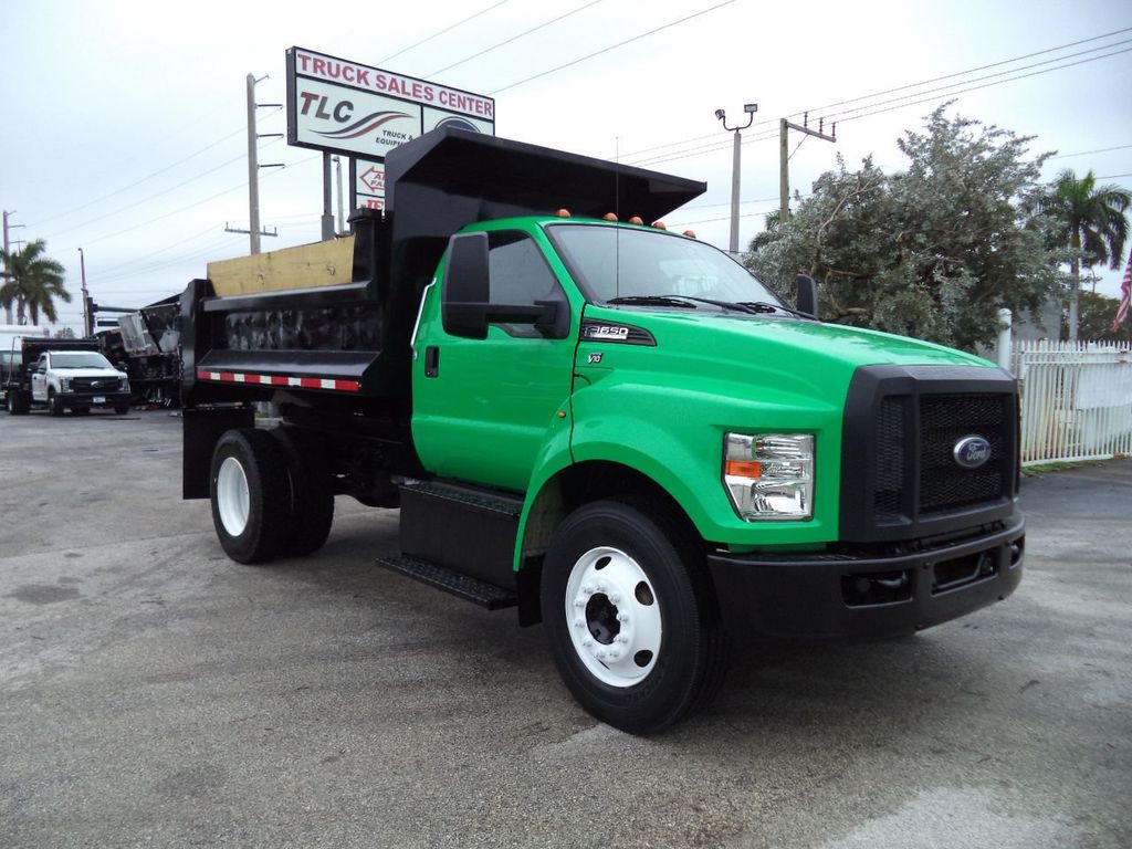 2017 Ford F650 10FT MASON CONTRACTORS DUMP TRUCK..25,950lb GVWR. - 22286899 - 12