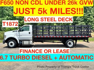 2017 Ford F650HD NON CDL JUST 5k MILES! STEEL DECK! - 1FDNF6ECXHDB00911