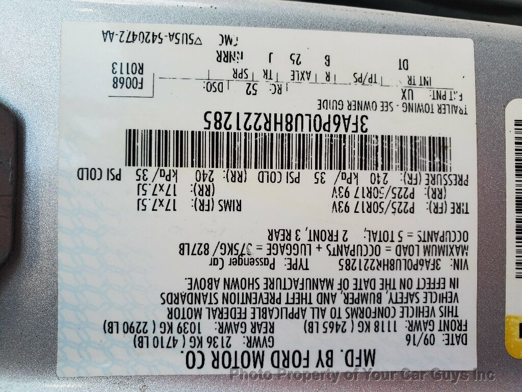 2017 Ford Fusion Hybrid SE - 22917449 - 29