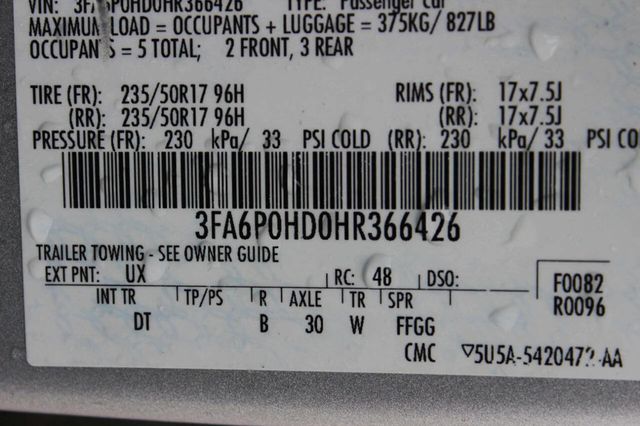 2017 Ford Fusion SE FWD - 22965540 - 9