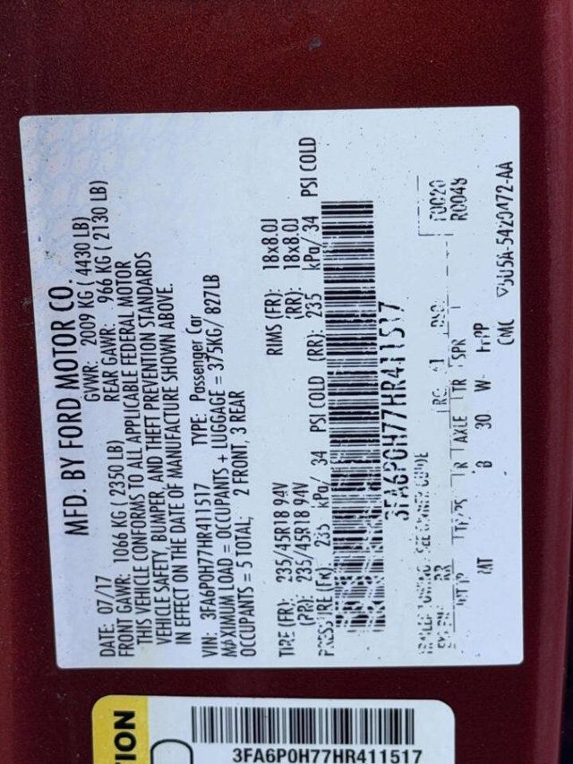 2017 Ford Fusion SE FWD - 23010691 - 15