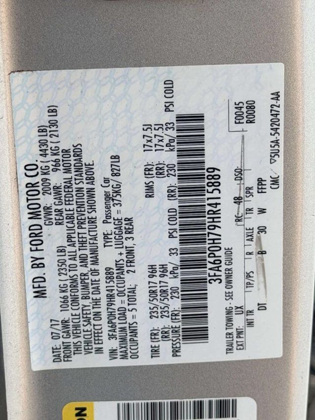 2017 Ford Fusion SE FWD - 23037730 - 18