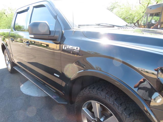 2017 Ford F-150 1OWNER XLT SUPERCREW 4X4 EXTRA  CLEAN AZ TRUCK ECOBOOST BLACK  - 22927594 - 8