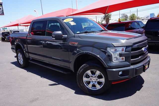 2017 Ford F-150 LARIAT, 4X4, 5.0L V8, MOON ROOF, LEATHER, NAVIGATION - 23044631 - 1
