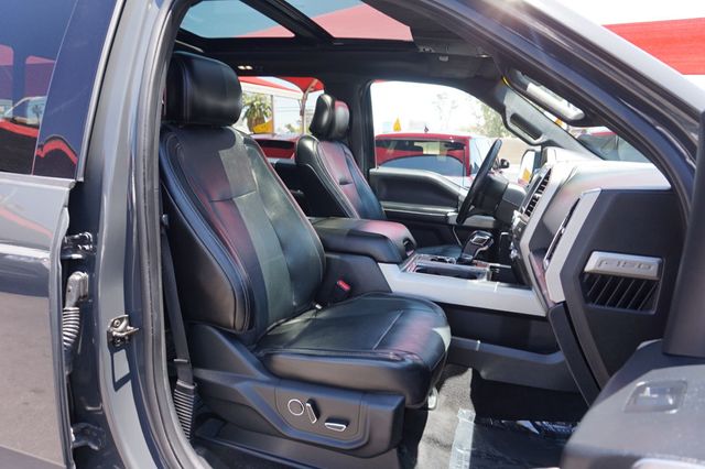 2017 Ford F-150 LARIAT, 4X4, 5.0L V8, MOON ROOF, LEATHER, NAVIGATION - 23044631 - 21