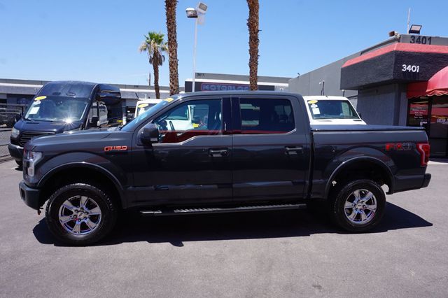 2017 Ford F-150 LARIAT, 4X4, 5.0L V8, MOON ROOF, LEATHER, NAVIGATION - 23044631 - 2