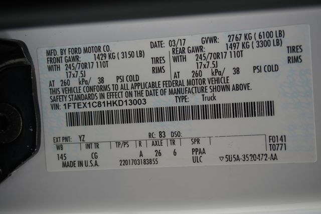2017 Ford F-150 XL 2WD SuperCab 6.5' Box - 23007704 - 25