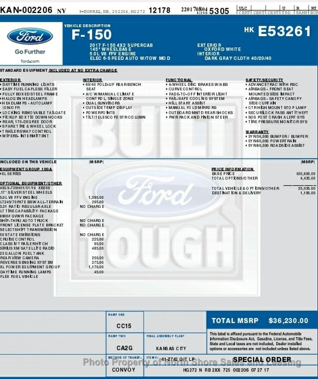 2017 Ford F-150 XL 2WD SuperCab 6.5' Box - 22388083 - 11