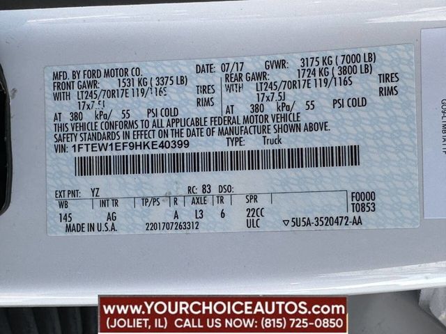 2017 Ford F-150 XL 4x4 4dr SuperCrew 5.5 ft. SB - 22849583 - 17