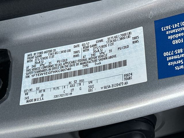 2017 Ford F-150 XLT - 23047267 - 21