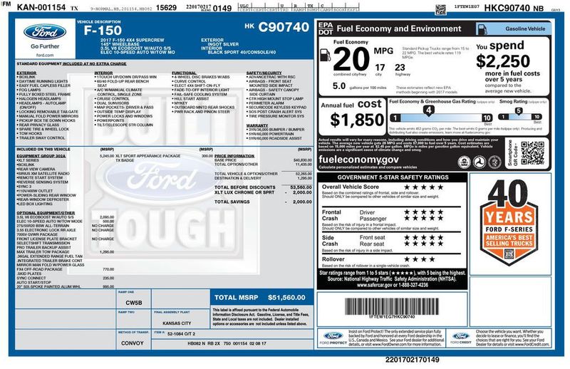 2017 Ford F-150 XLT - 23047267 - 5