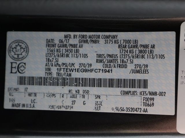 2017 Ford F-150 XLT - 22959188 - 50