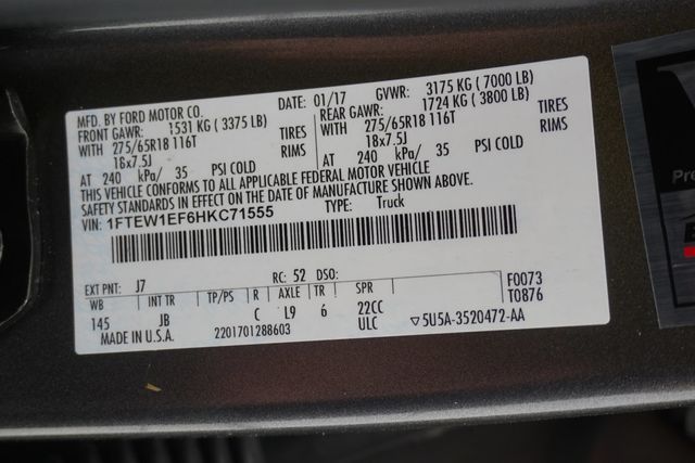 2017 Ford F-150 XLT 4WD SuperCrew 5.5' Box - 23007188 - 28