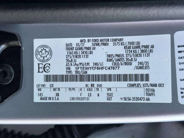 2017 Ford F-150 XLT 4x4 4dr SuperCrew 5.5 ft. SB - 23055255 - 25