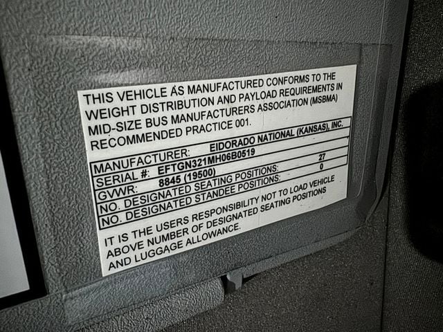 2017 Ford F-550 Eldorado 24 Passenger Wheelchair Shuttle Bus For Adults Seniors Church & Handicapped Transport - 22637415 - 45