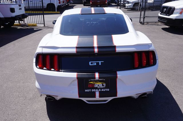 2017 Ford Mustang 1 OWNER, PREMIUM WHEELS, RACING STRIPES, REAR SPOILER - 23016604 - 6