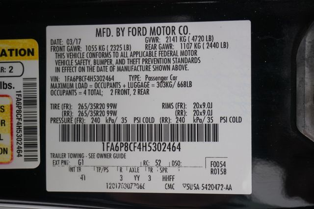 2017 Ford Mustang GT Premium Fastback - 23026042 - 31