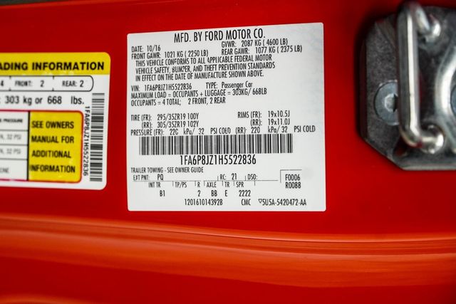 2017 Ford Mustang Shelby GT350 Fastback - 22983106 - 45