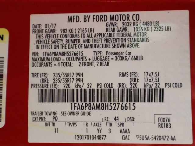 2017 Ford Mustang V6 Fastback - 22956312 - 41