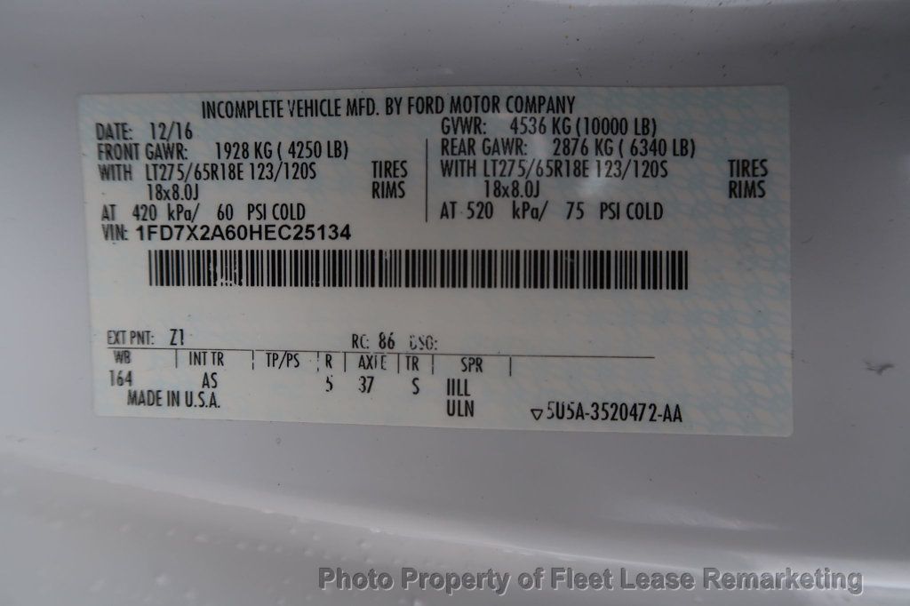 2017 Ford Super Duty F-250 SRW F250SD 2WD Supercab Utility Ladder  - 23004690 - 13