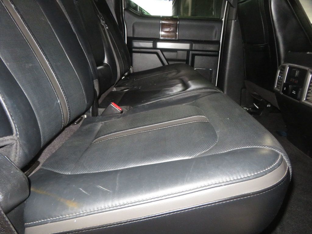 2017 Ford Super Duty F-350 SRW LIFTED EXTRA CLEAN PLATINUM POWERSTROKE EXTAR CLEAN LEATHER 4X4  - 22963971 - 34